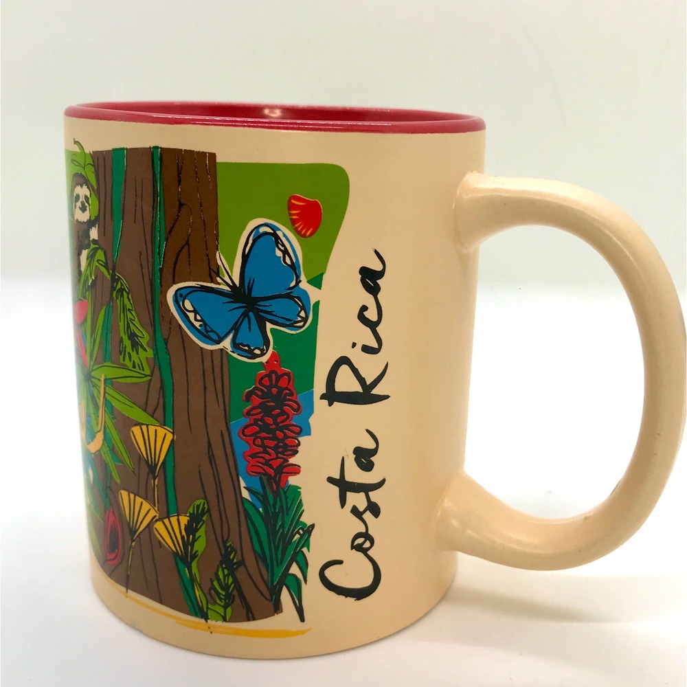 Coffee Mug Costa Rica Pura Vida Decorated with Local Fauna